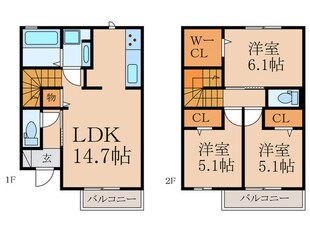 D-ROOM守恒　B棟の物件間取画像